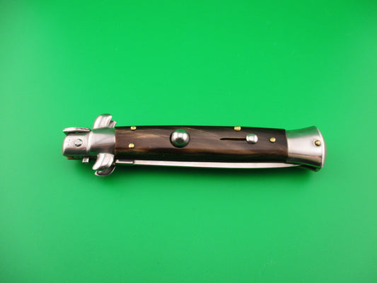 AB ITALY 22cm Italian Swivel bolster Dagger Horn automatic knife