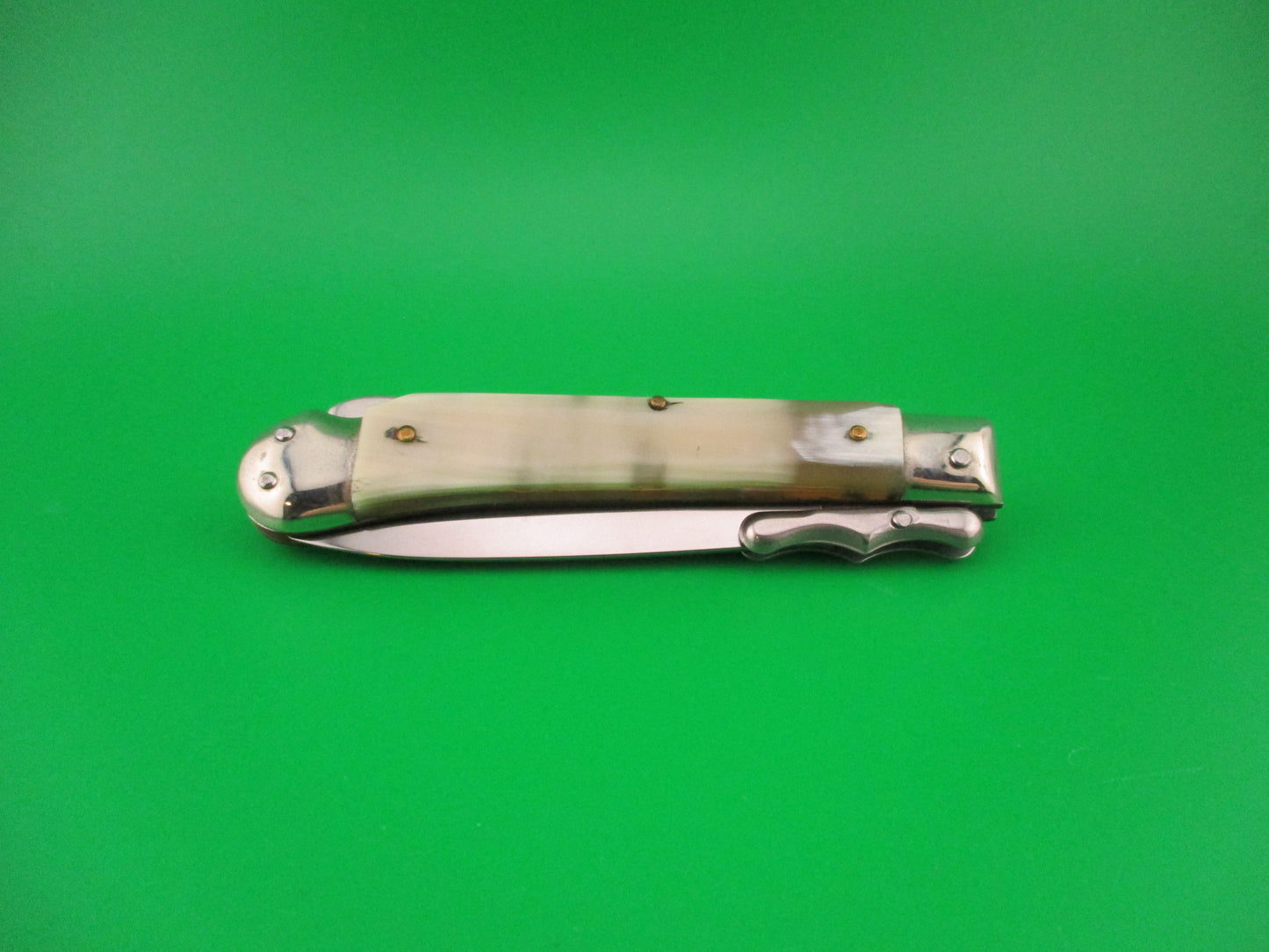 ROSTFREI 19cm Italian Medici Horn Swing guard dagger automatic knife