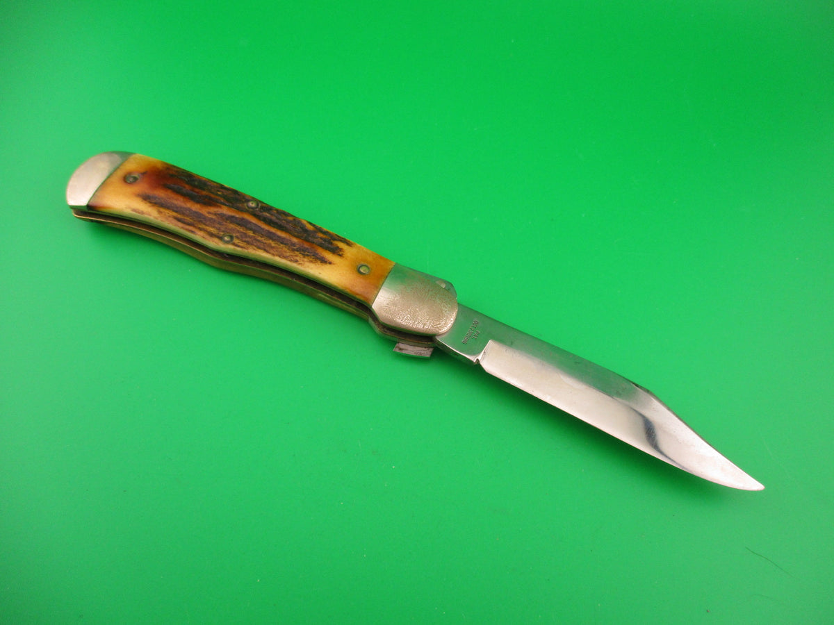 Aerial AC MFG Co Marinette, WIS Stag Lever K112 switchblade knife