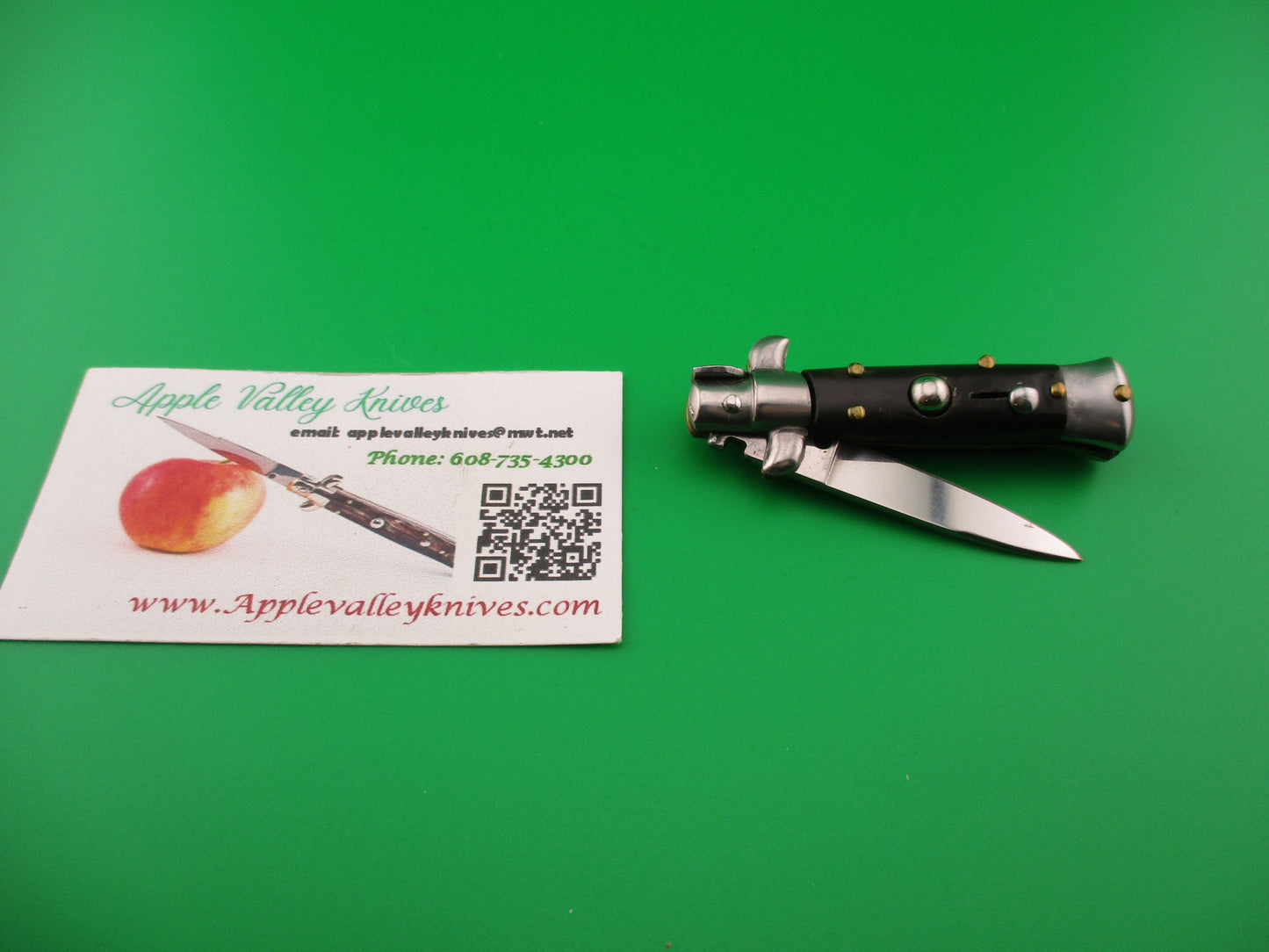 MADE IN ITALY 12cm Italian Swivel bolster Mini Stiletto automatic knife