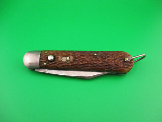SCHRADE CUT CO M2 Bone WWII Paratrooper Military issue switchblade knife
