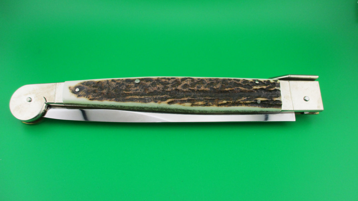 z AGA CAMPOLIN MANIAGO ITALY 2010 40cm Italian Sicilian Picklock Stag automatic knife