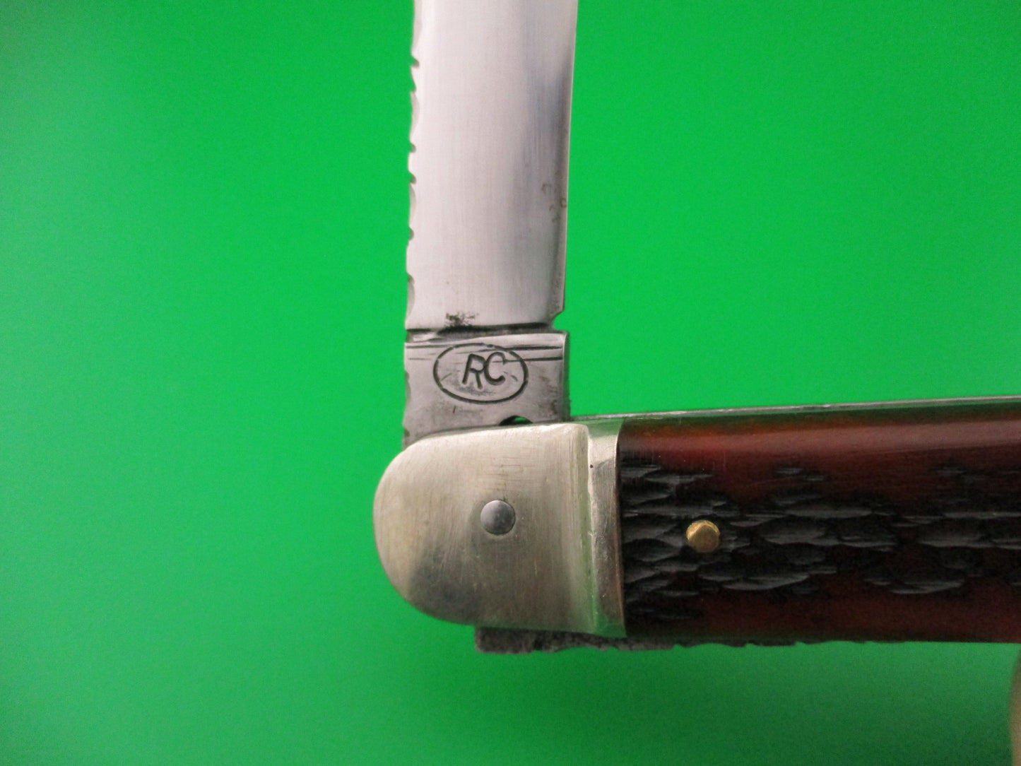 RC 10cm German Lever jigged bone SPRINGER automatic knife with file work