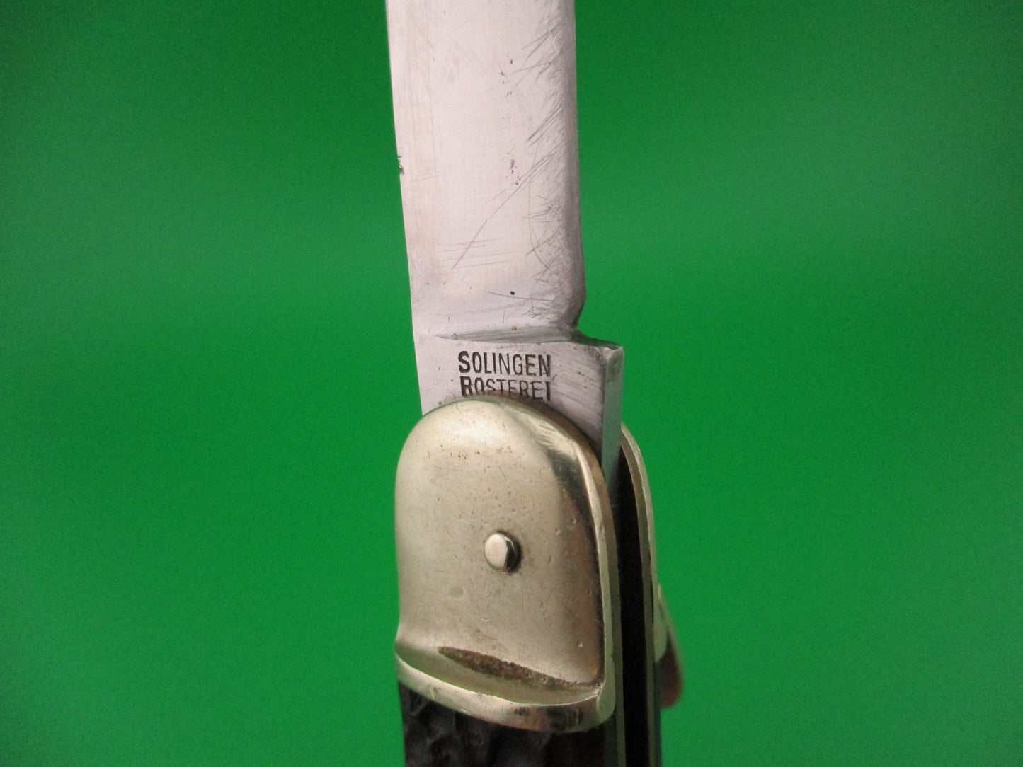 C.Lutters & CIE Solingen LOEWEN MESSER Lion 10cm German Lever switchblade