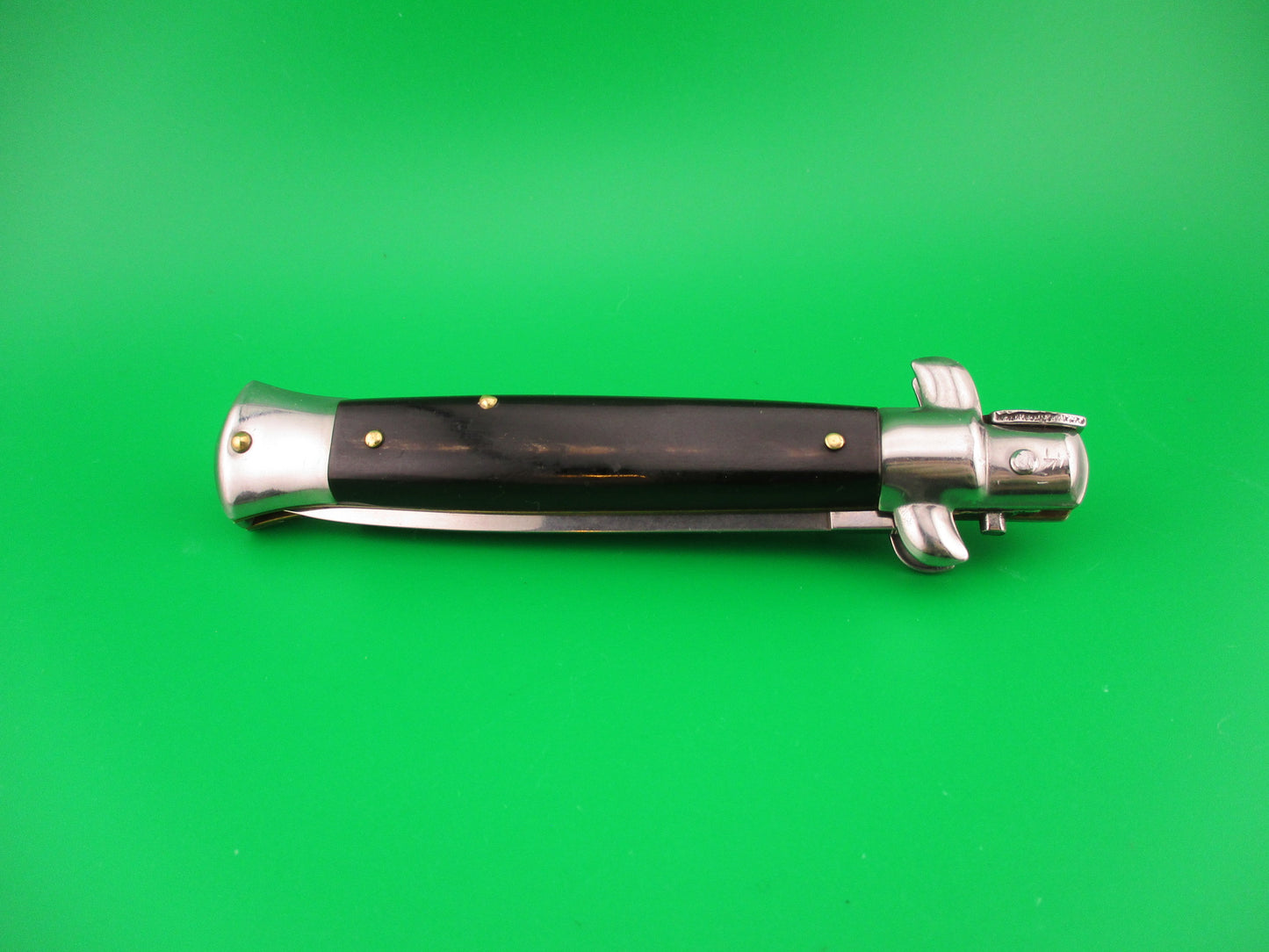 AB ITALY 22cm Italian Swivel bolster Dagger Horn automatic knife