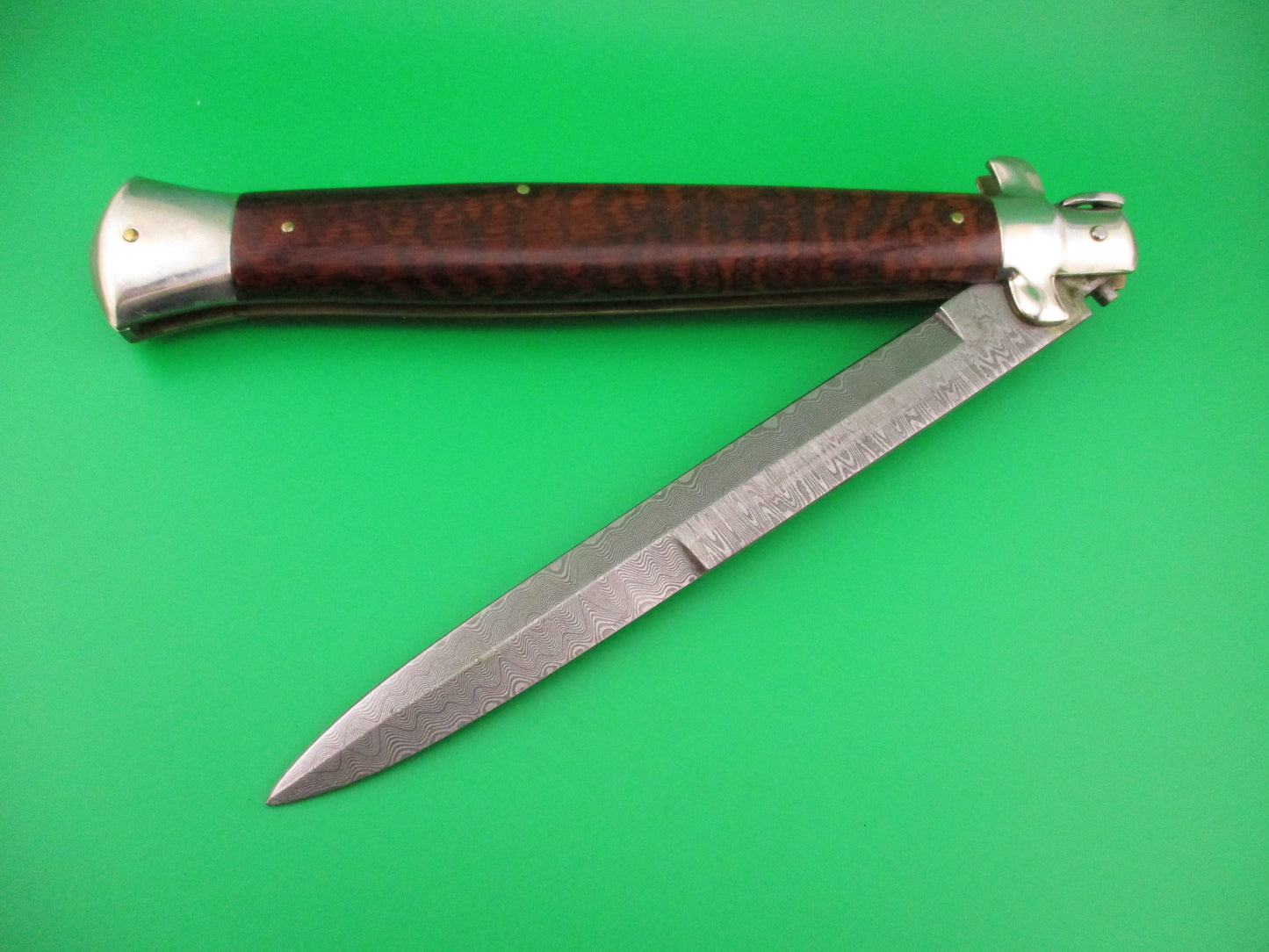 AGA CAMPOLIN 45cm Italian Swivel bolster Damascus bayonet 60th Anniv Automatic knife
