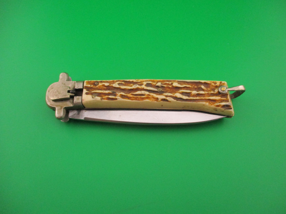 MAKINOX 24cm French Derby Lever Imitation Stag vintage automatic knife