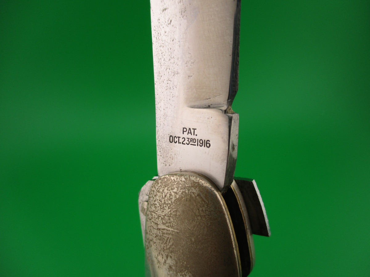 Aerial AC MFG Co Marinette, WIS Stag Lever K112 switchblade knife