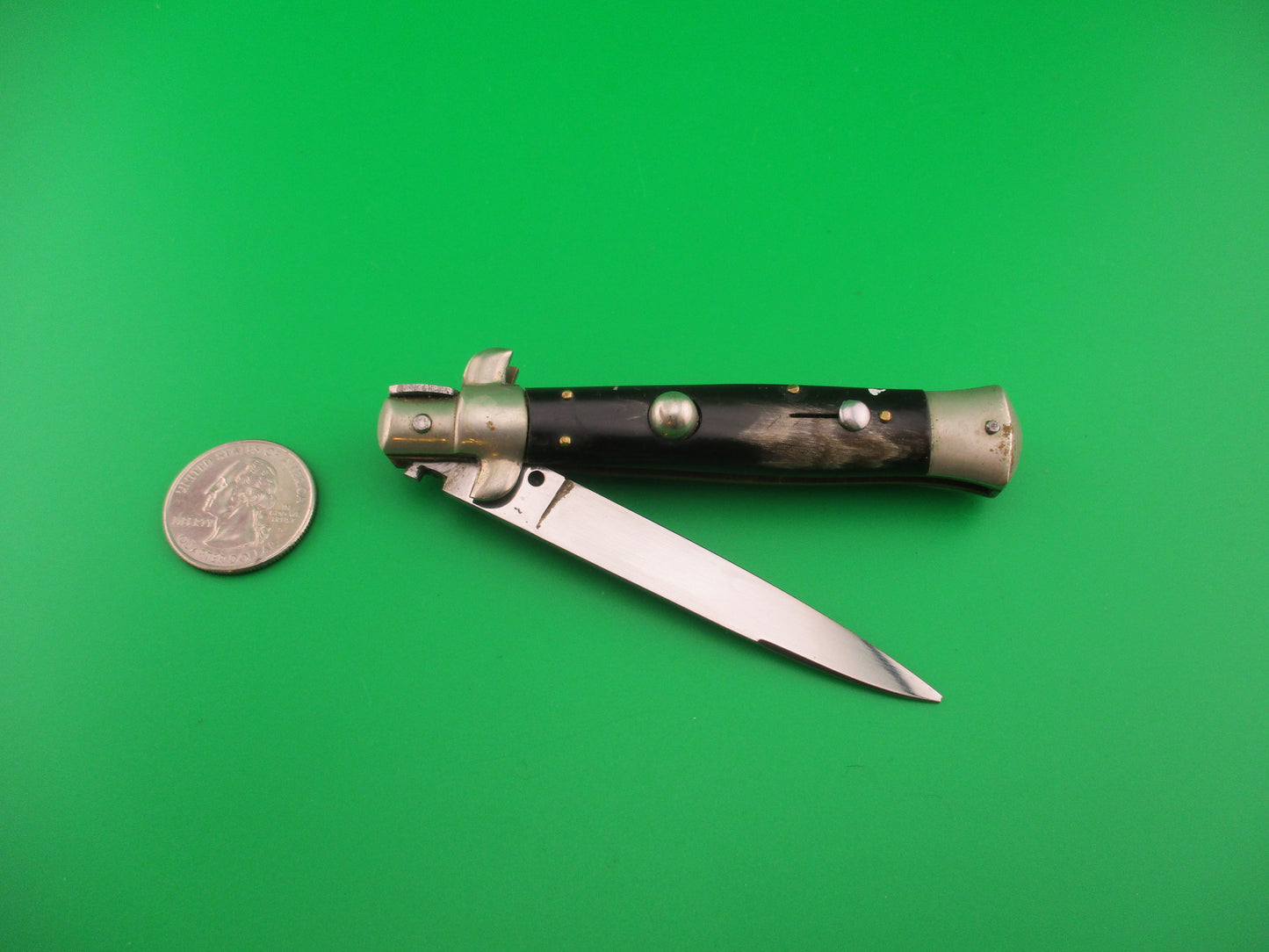 M ITALY INOX 18cm Italian Transitional stiletto 1960s automatic knife