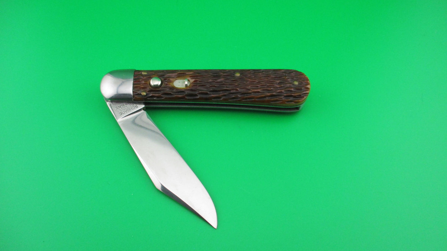 z SCHRADE CUT CO 1553 3/4 Scout Jigged bone automatic knife