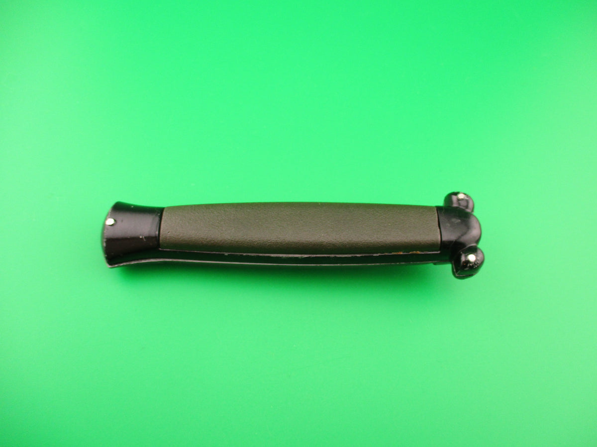 STAINLESS STEEL 20cm NATO MILITARY DA OTF green automatic knife black bolsters