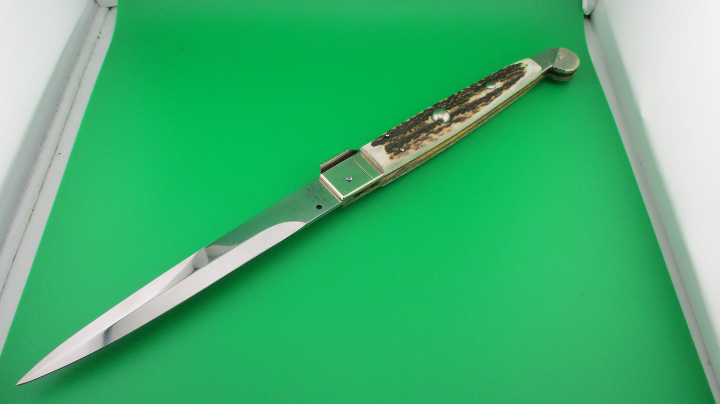 z AGA CAMPOLIN MANIAGO ITALY 2010 40cm Italian Sicilian Picklock Stag automatic knife