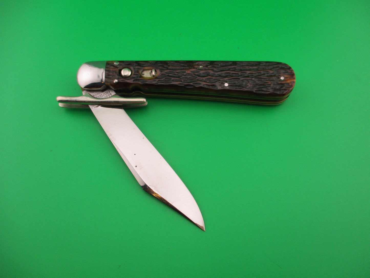 RARE LL BEAN Hunter's Pride folding guard vintage 1939 automatic knife & catalog