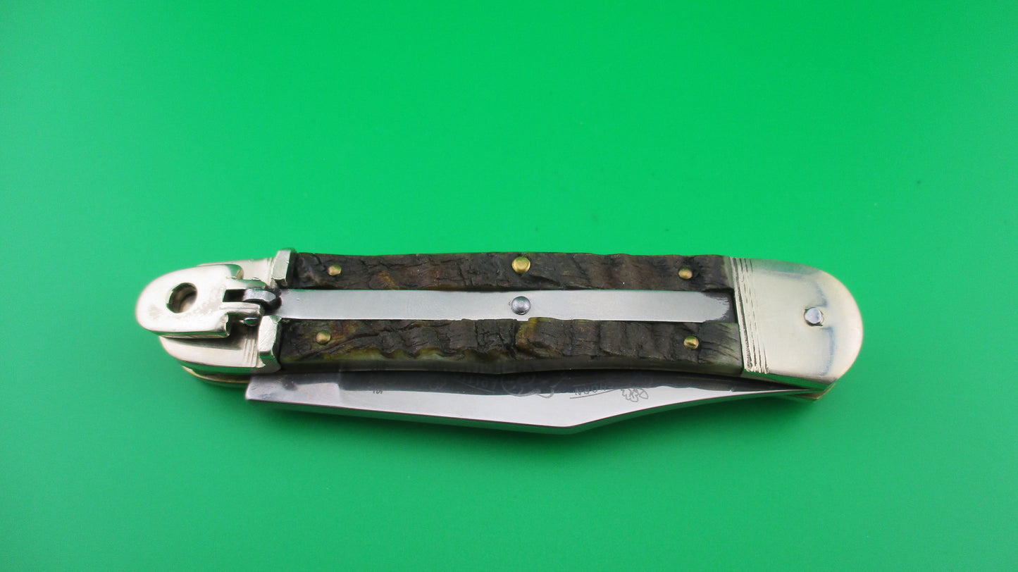 Hubertus 11cm Bighorn Edition Stainless SOLINGEN Lever switchblade knife