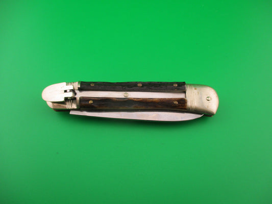 ROSTFREI KISSING CRANE 11cm German ROBT KLAAS Stag Lever automatic knife