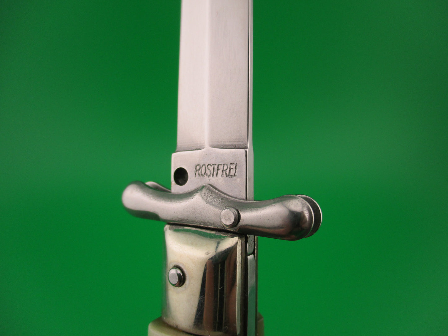 ROSTFREI 19cm Italian Medici Horn Swing guard dagger automatic knife