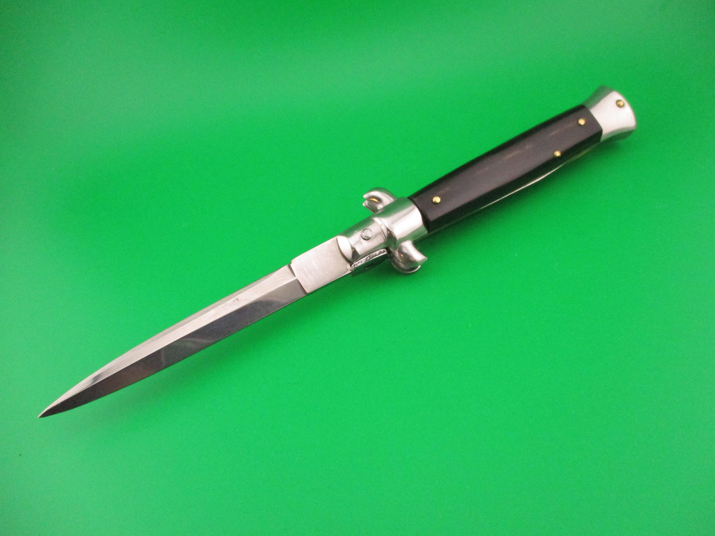 AB ITALY 22cm Italian Swivel bolster Dagger Horn automatic knife