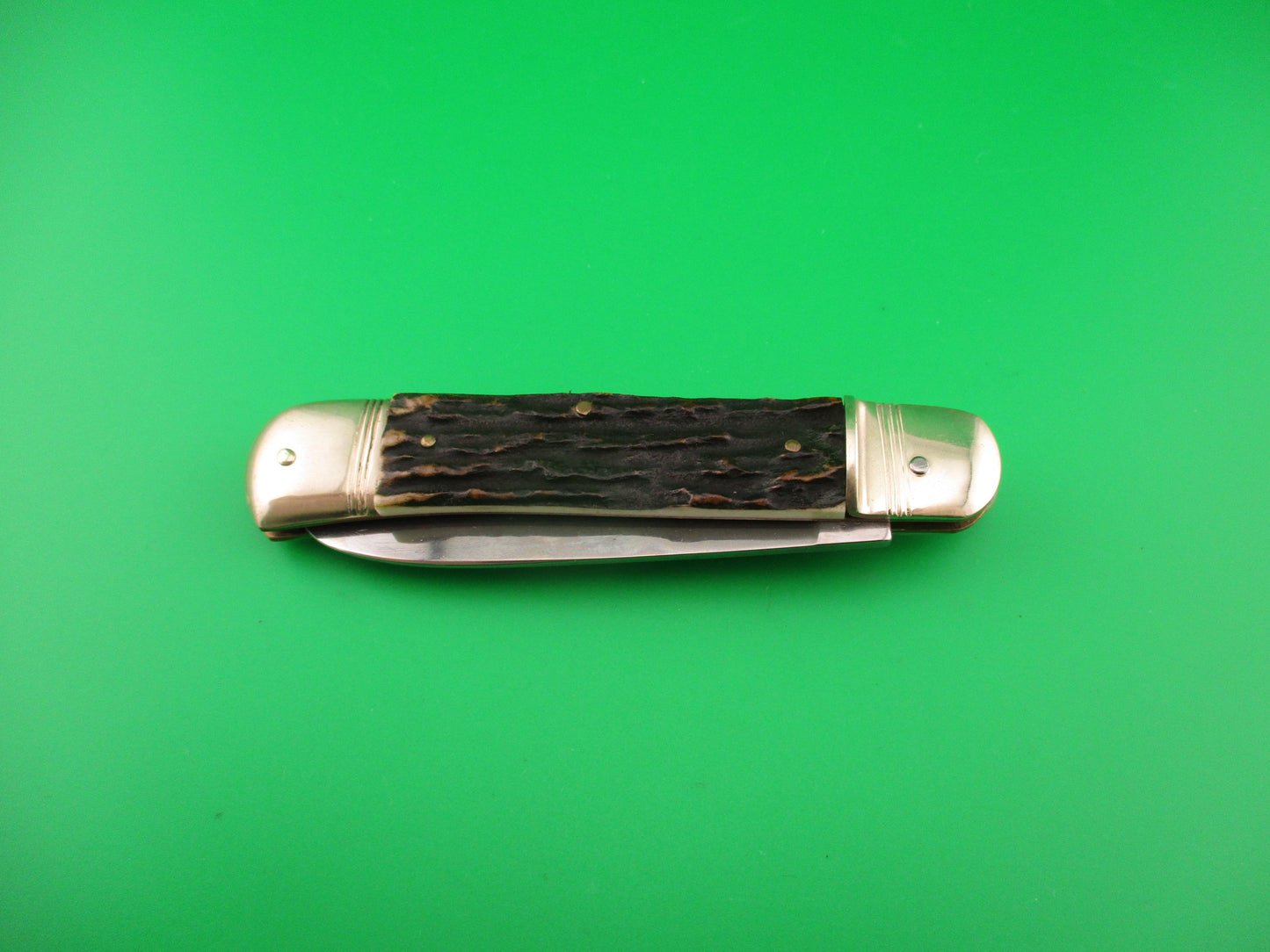 ROSTFREI KISSING CRANE 11cm German ROBT KLAAS Stag Lever automatic knife