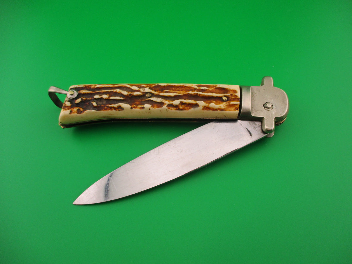 MAKINOX 24cm French Derby Lever Imitation Stag vintage automatic knife
