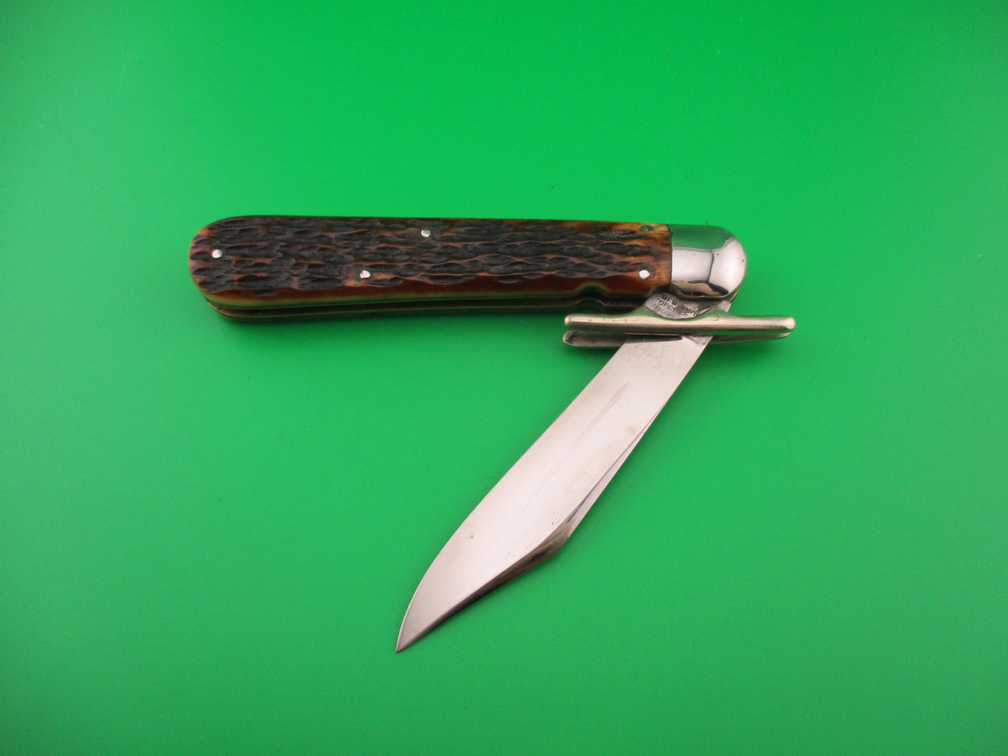 RARE LL BEAN Hunter's Pride folding guard vintage 1939 automatic knife & catalog