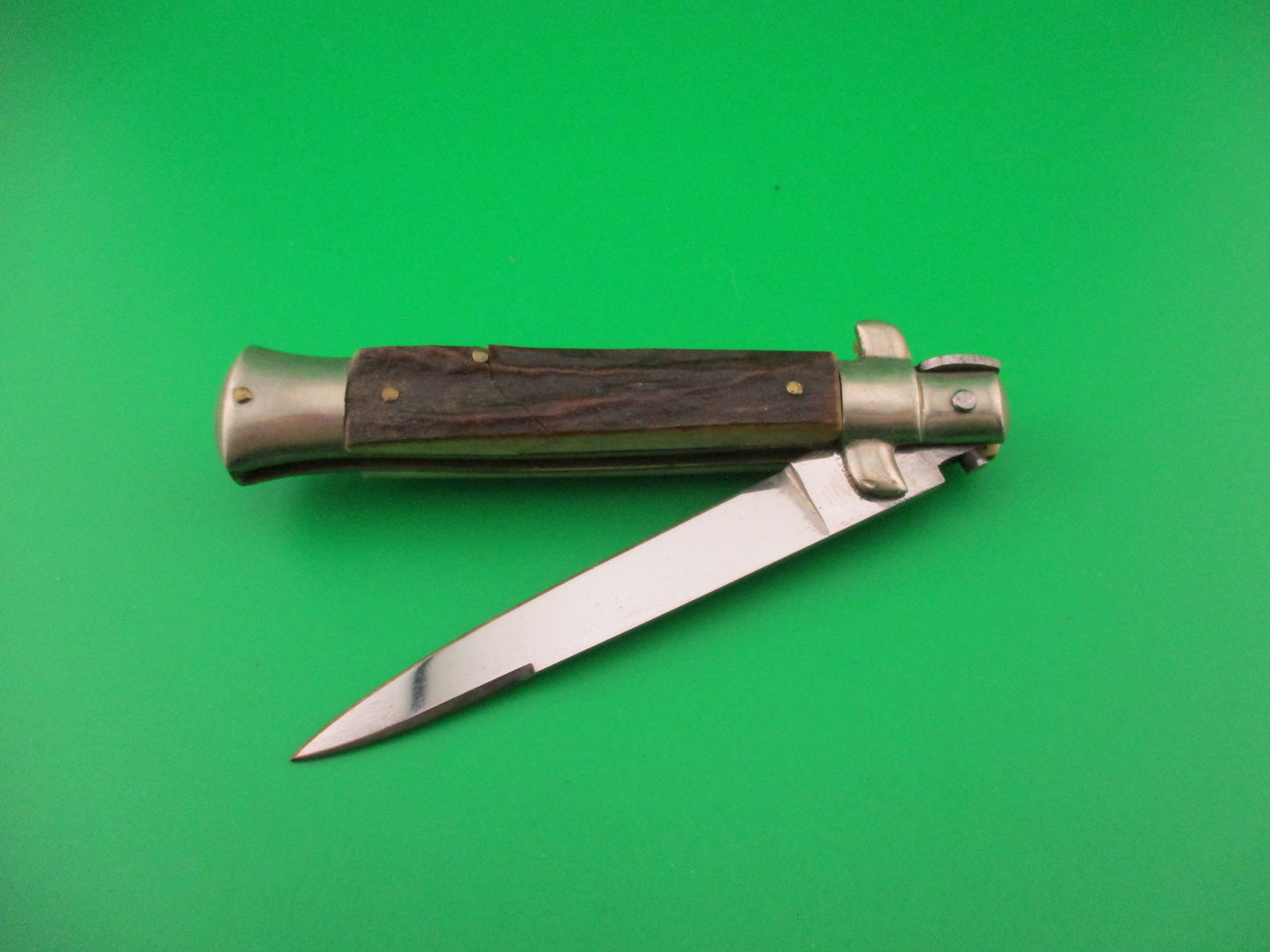 C JUL HERBERTZ IMPORT 21cm Italian NOS Stag Transitional Swivel bolster switchblade