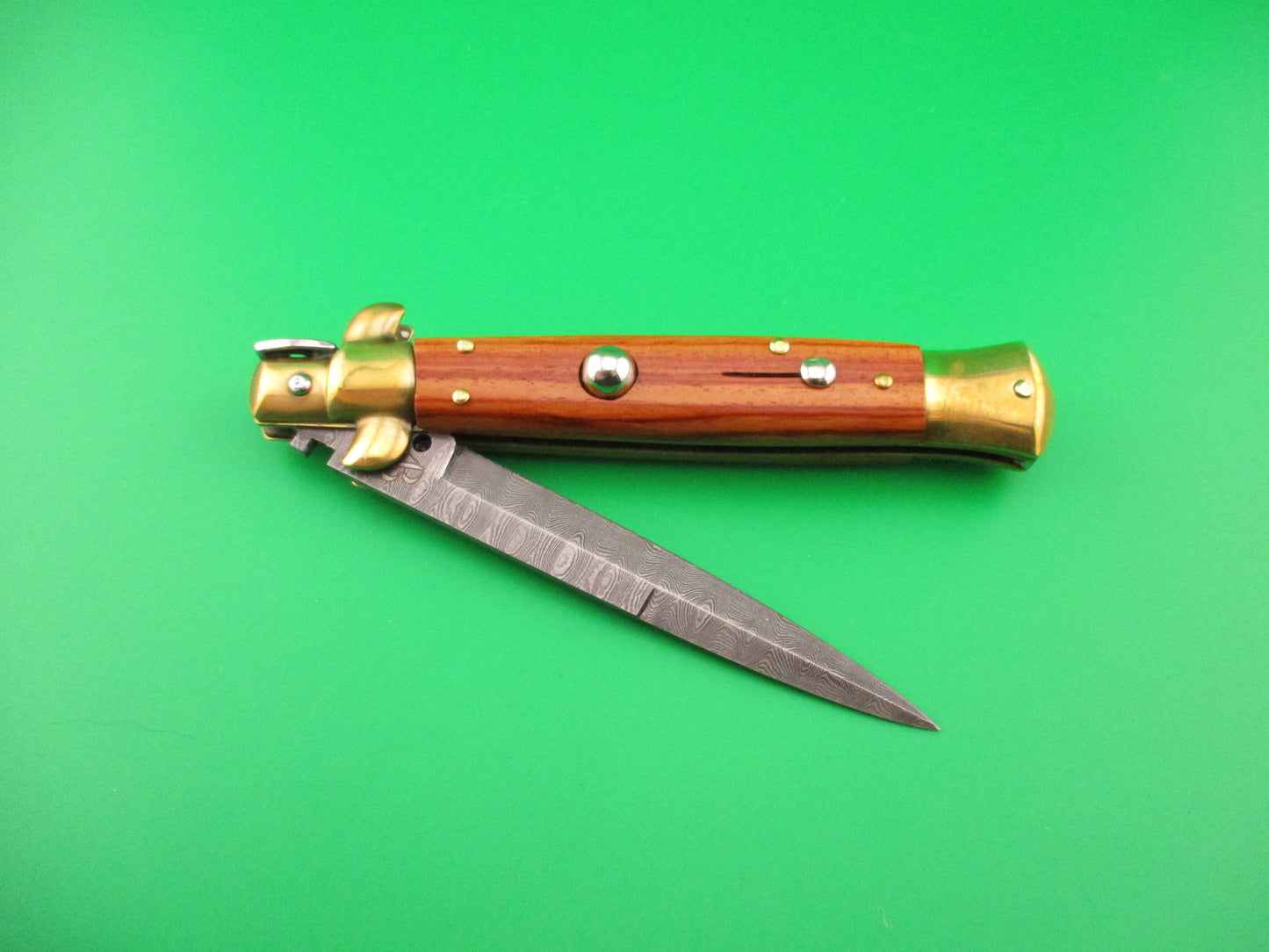 AB ITALY 23cm Italian Damascus Dagger Stiletto switchblade knife