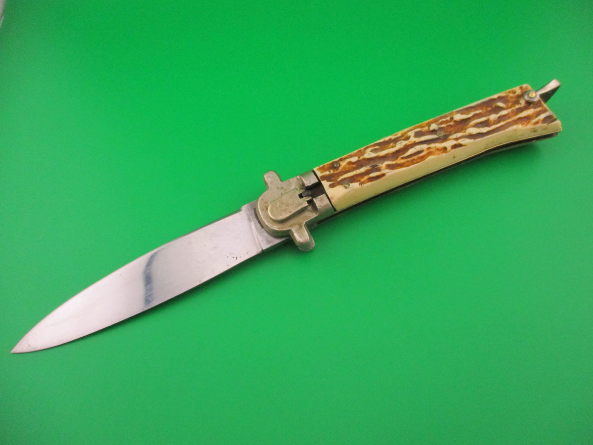 MAKINOX 24cm French Derby Lever Imitation Stag vintage automatic knife