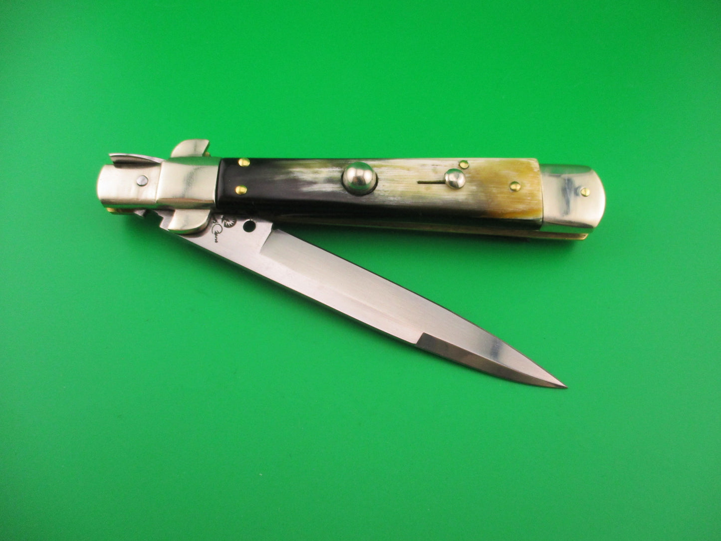 RENZO PASCOTTO 28cm Frosolone Style picklock Brazilian horn automatic knife