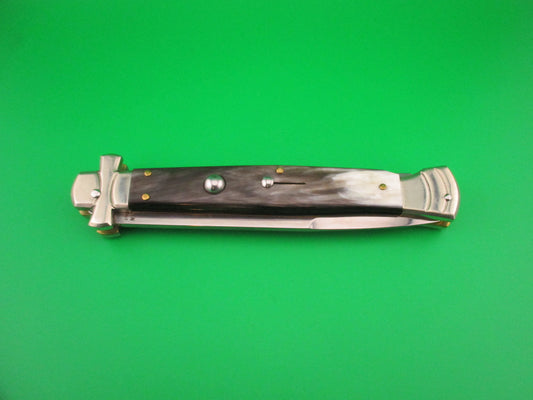 AGA CAMPOLIN 28cm Italian Maltese crossguard horn automatic knife