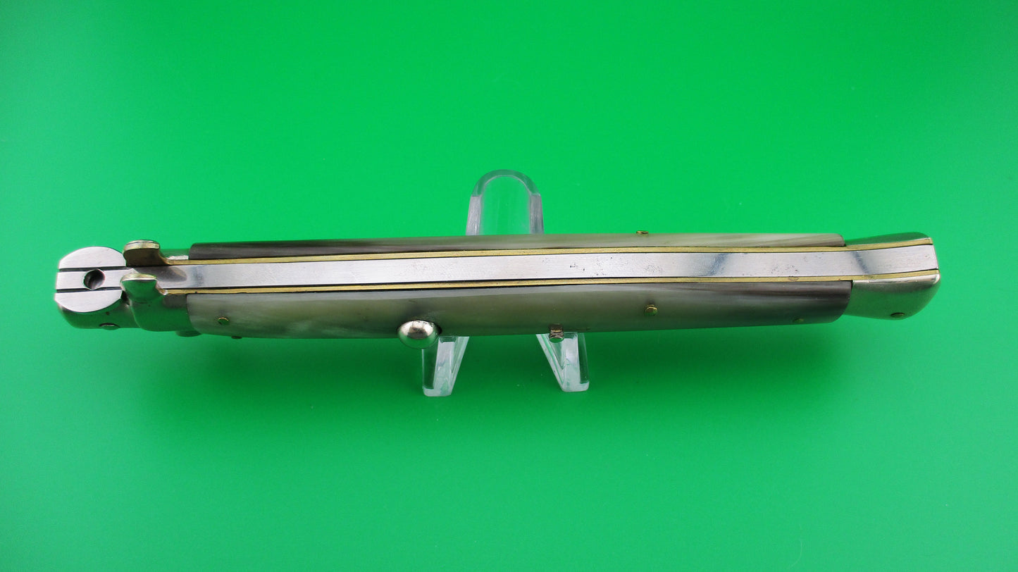 ROMO ITALY 33cm Italian Picklock Milky Light Horn vintage 1950s automatic knife