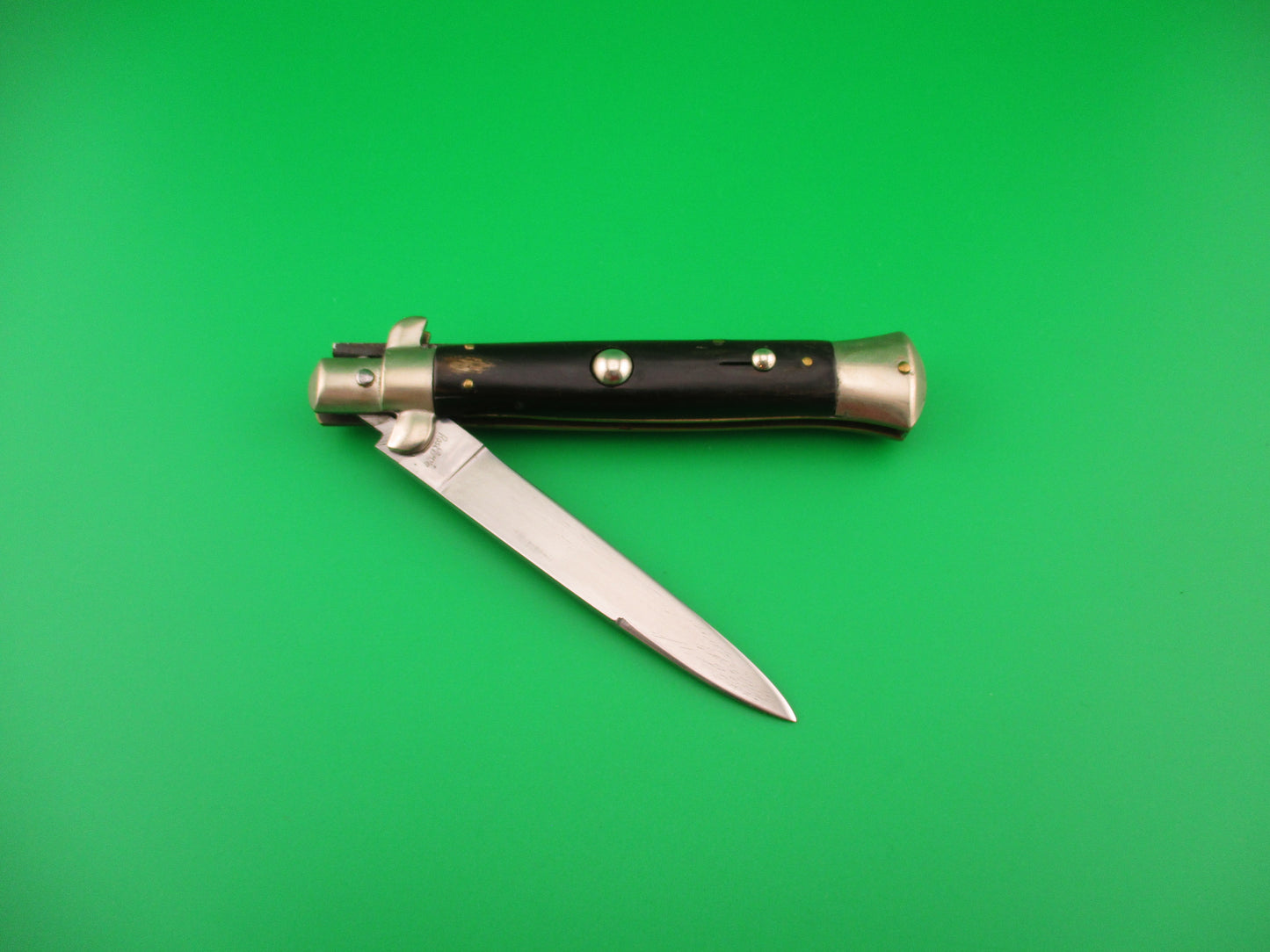 Rostfrei (slant) PATENT 20cm Italian Vintage BoBc Black automatic knife