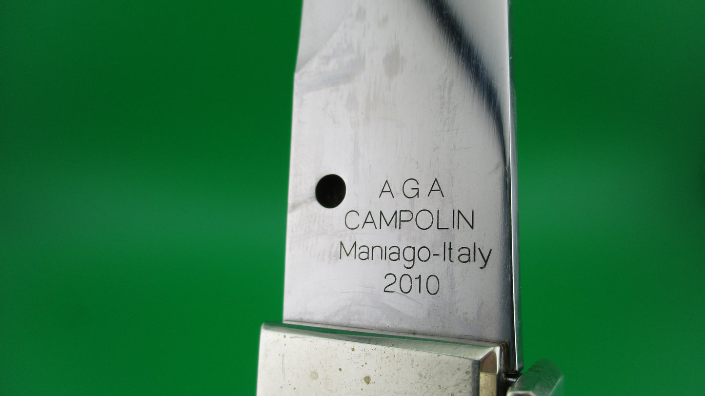 z AGA CAMPOLIN MANIAGO ITALY 2010 40cm Italian Sicilian Picklock Stag automatic knife