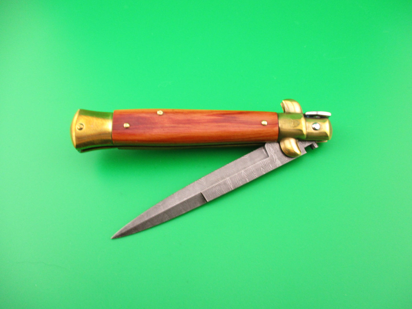 AB ITALY 23cm Italian Damascus Dagger Stiletto switchblade knife