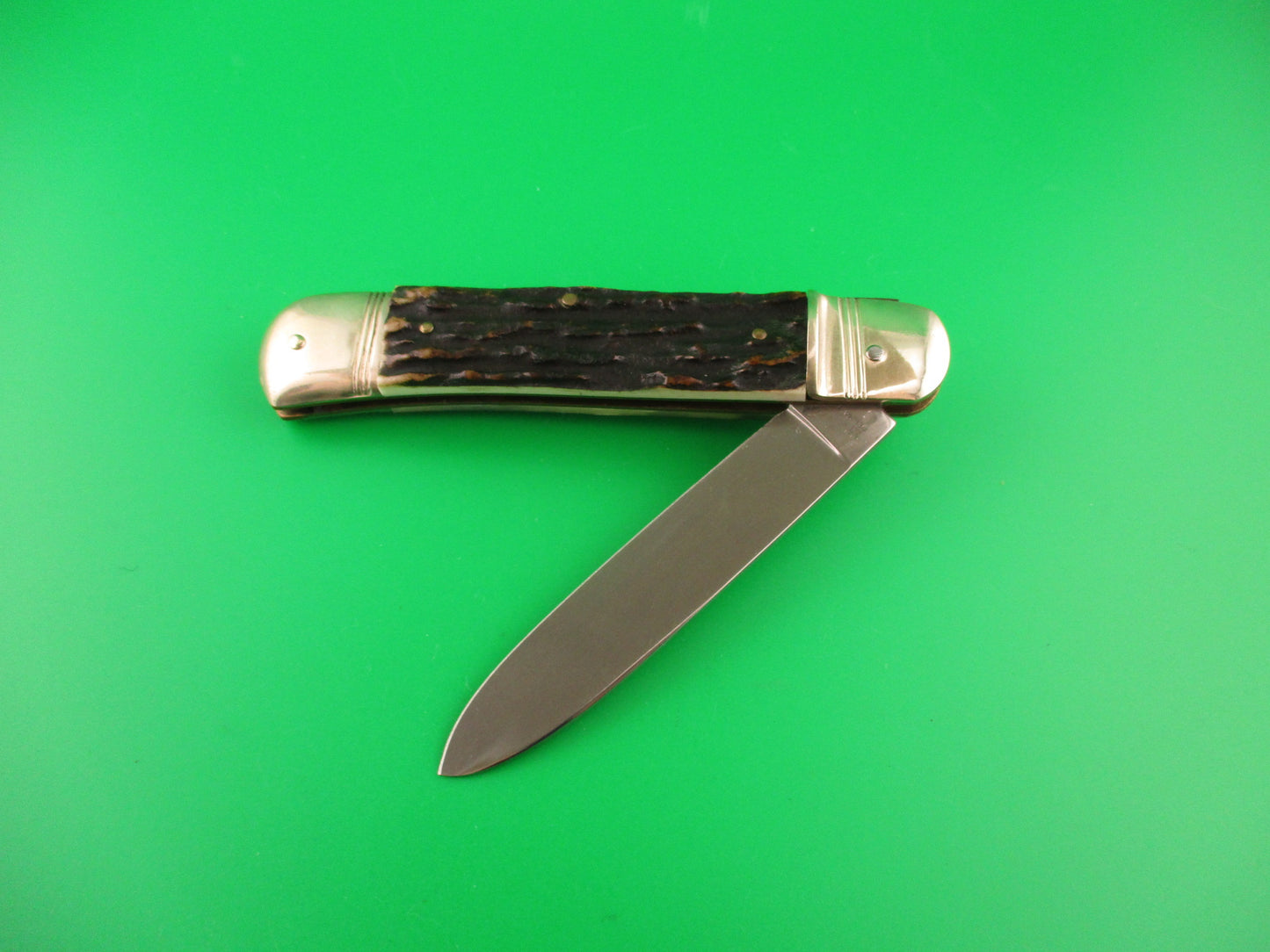 ROSTFREI KISSING CRANE 11cm German ROBT KLAAS Stag Lever automatic knife
