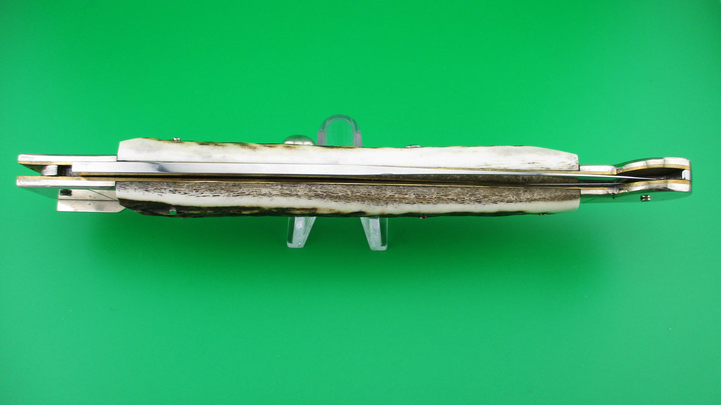 z AGA CAMPOLIN MANIAGO ITALY 2010 40cm Italian Sicilian Picklock Stag automatic knife