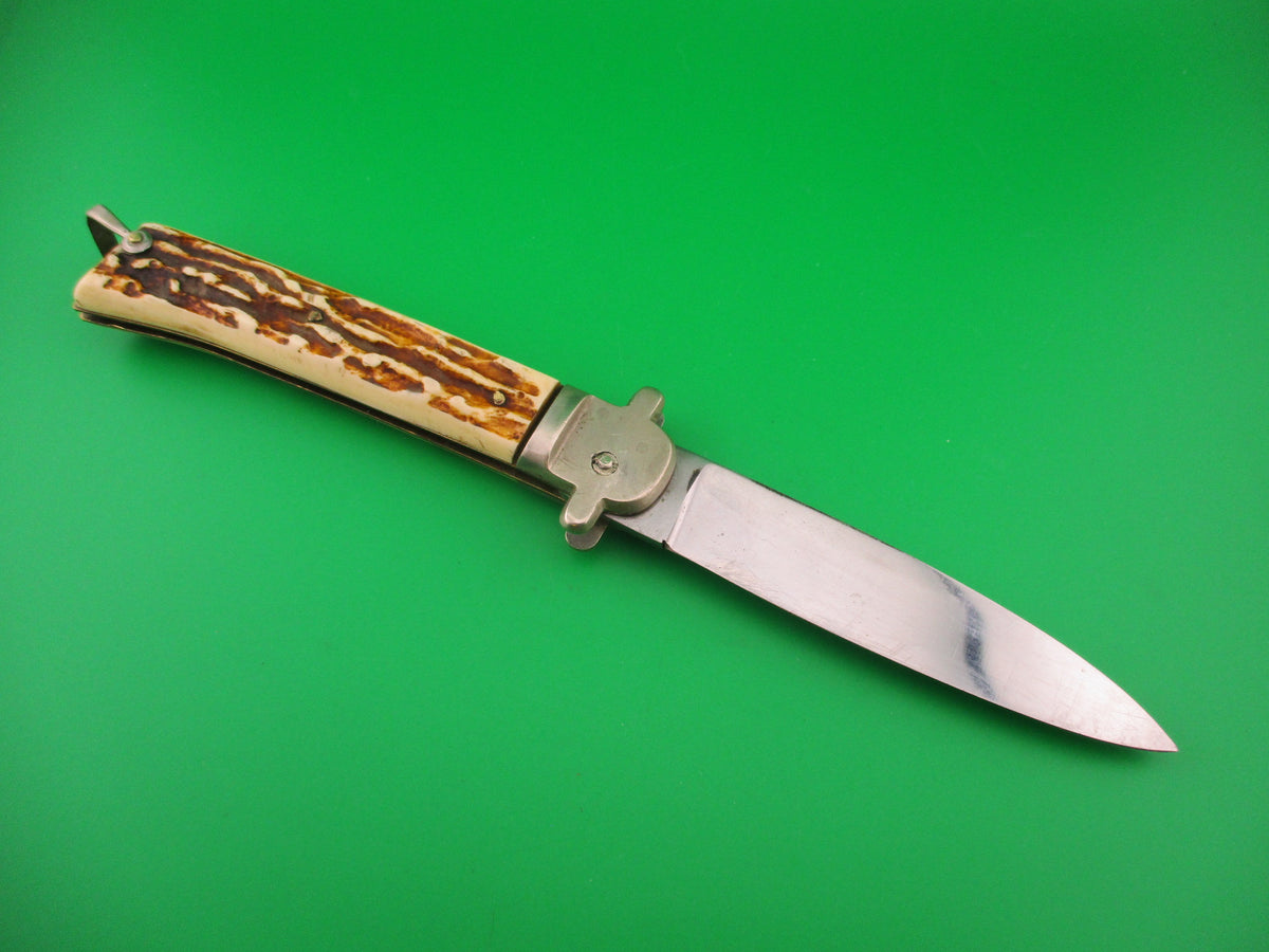 MAKINOX 24cm French Derby Lever Imitation Stag vintage automatic knife