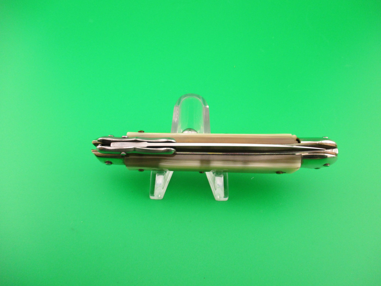 ROSTFREI 19cm Italian Medici Horn Swing guard dagger automatic knife