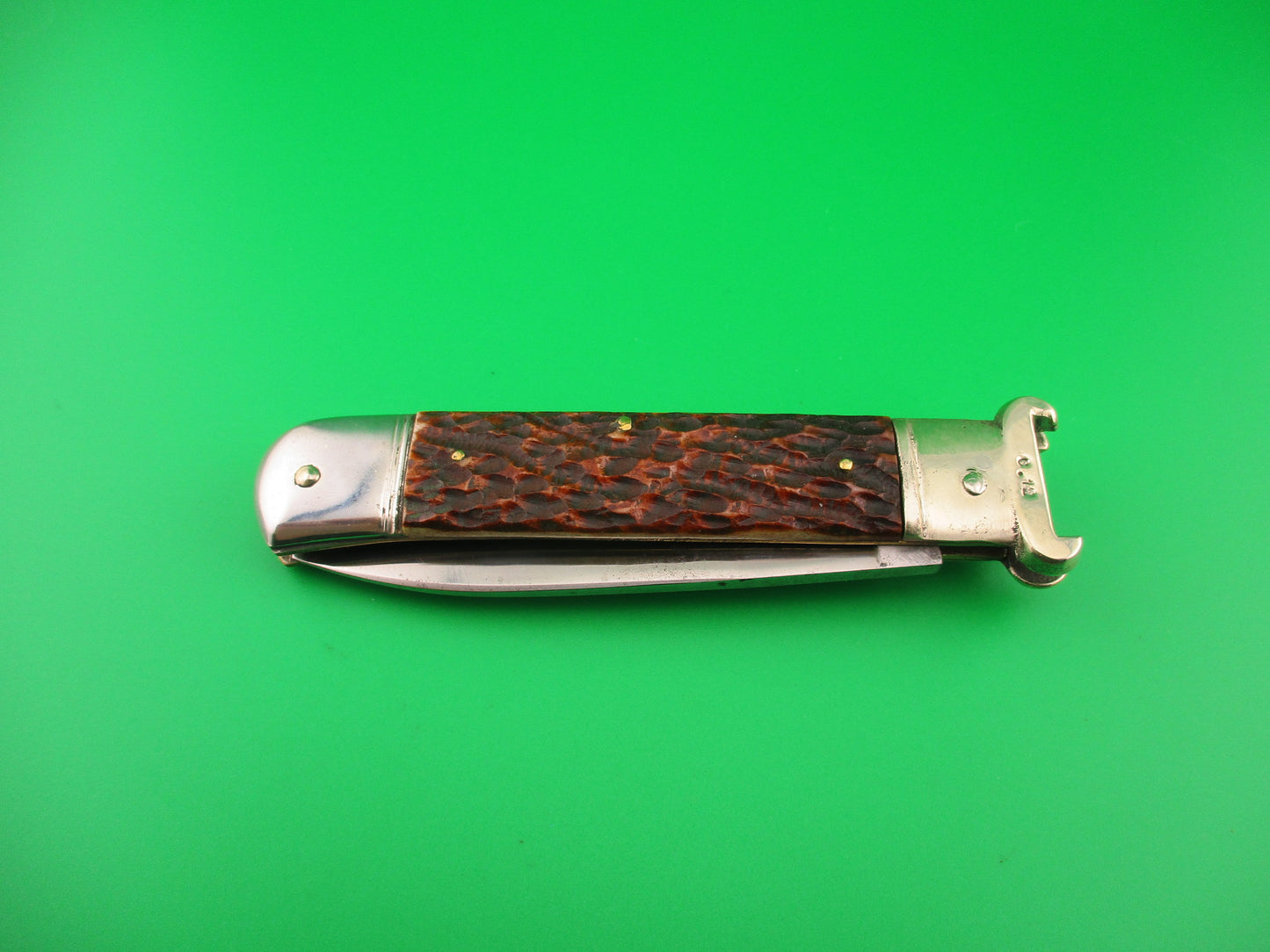 GEBR WEYERSBERG SOLINGEN INOX 20cm German Shell Puller Lever automatic knife