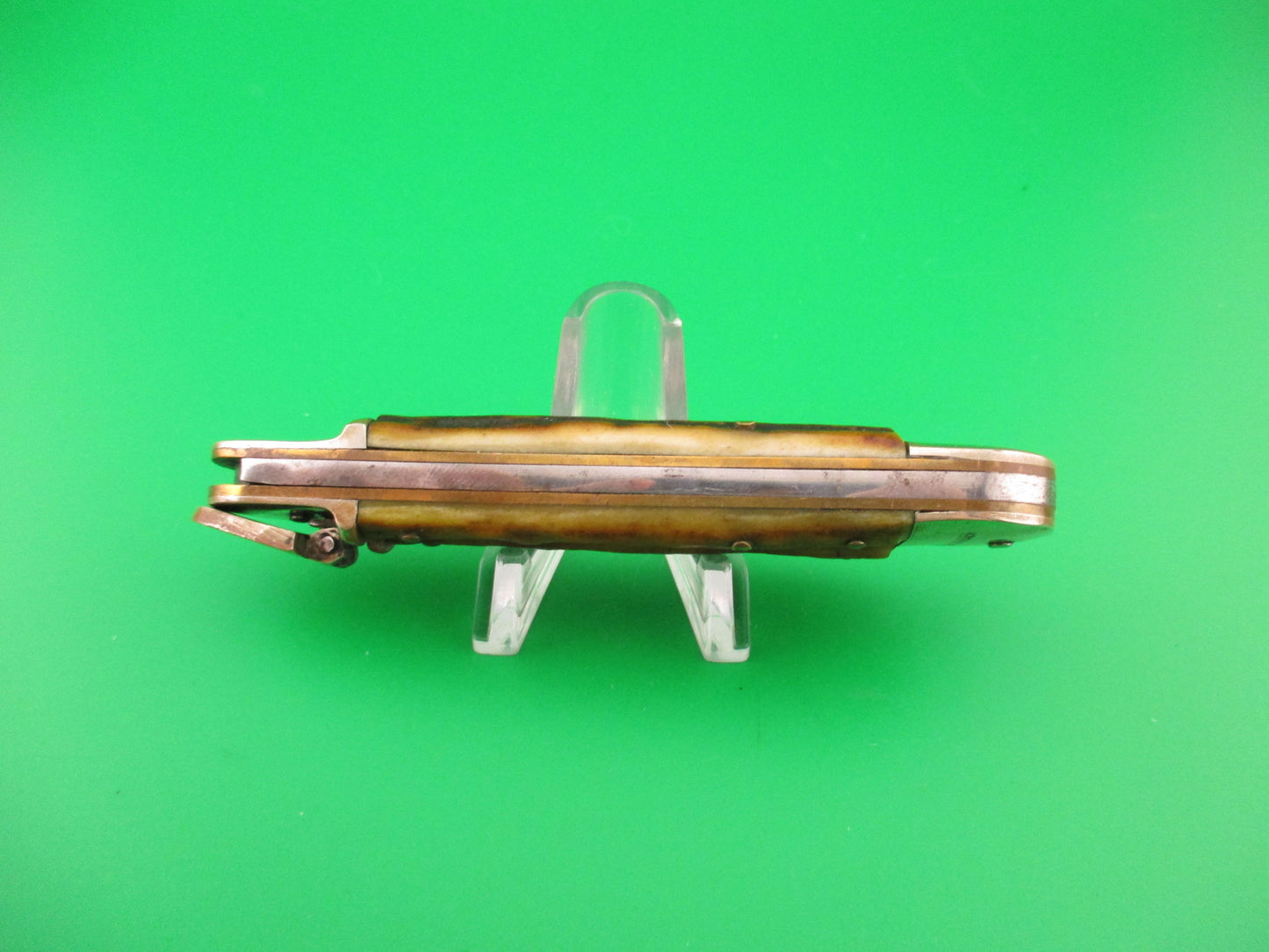 Bonsa 10cm German SPRINGER Lever Stag Vintage automatic knife