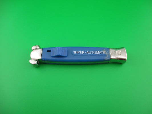 STAINLESS ROSTFREI 20cm RARE Light Blue Super Automatic OTF DA vintage switchblade knife