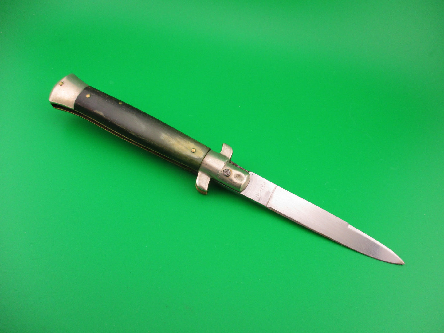 Rostfrei (slant) 19cm Italian BoBc Vintage Swedge Horn automatic knife