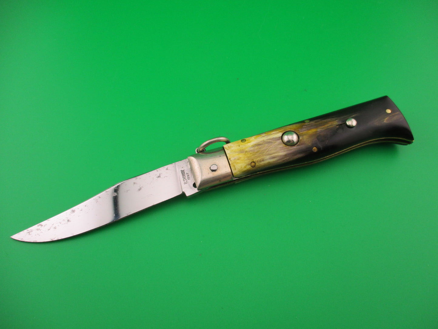 B SVOBODY 20cm Italian Ring Pull Hunter vintage automatic knife