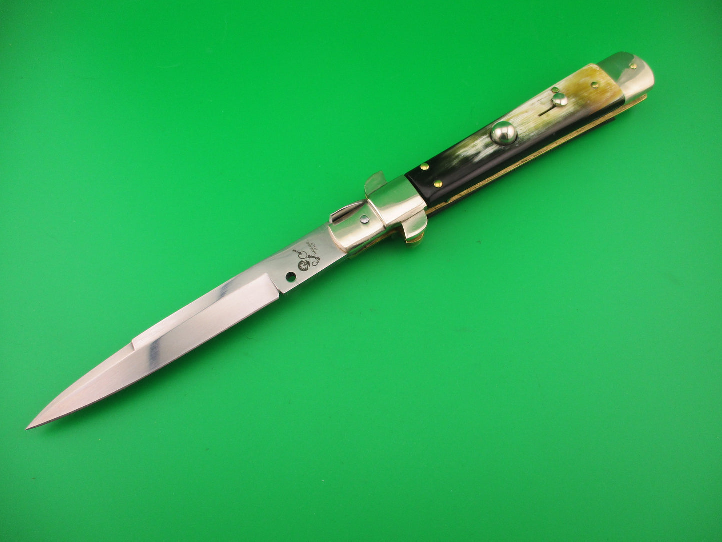 RENZO PASCOTTO 28cm Frosolone Style picklock Brazilian horn automatic knife