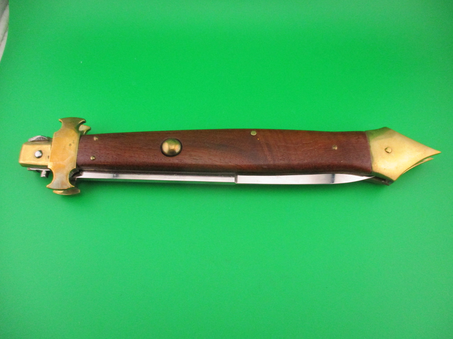 Customized 47cm Italian Picklock Medieval Brass Skull Crusher Large Automatic knife
