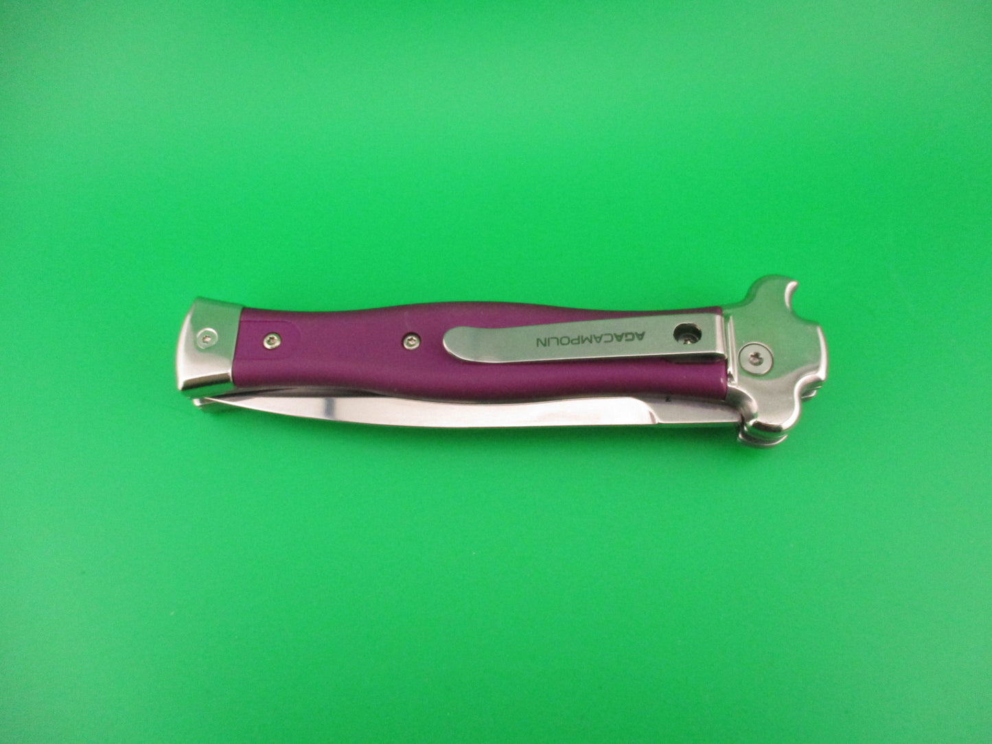 AGA CAMPOLIN ZERO 22cm Italian Inverted Lever Purple automatic knife 2018