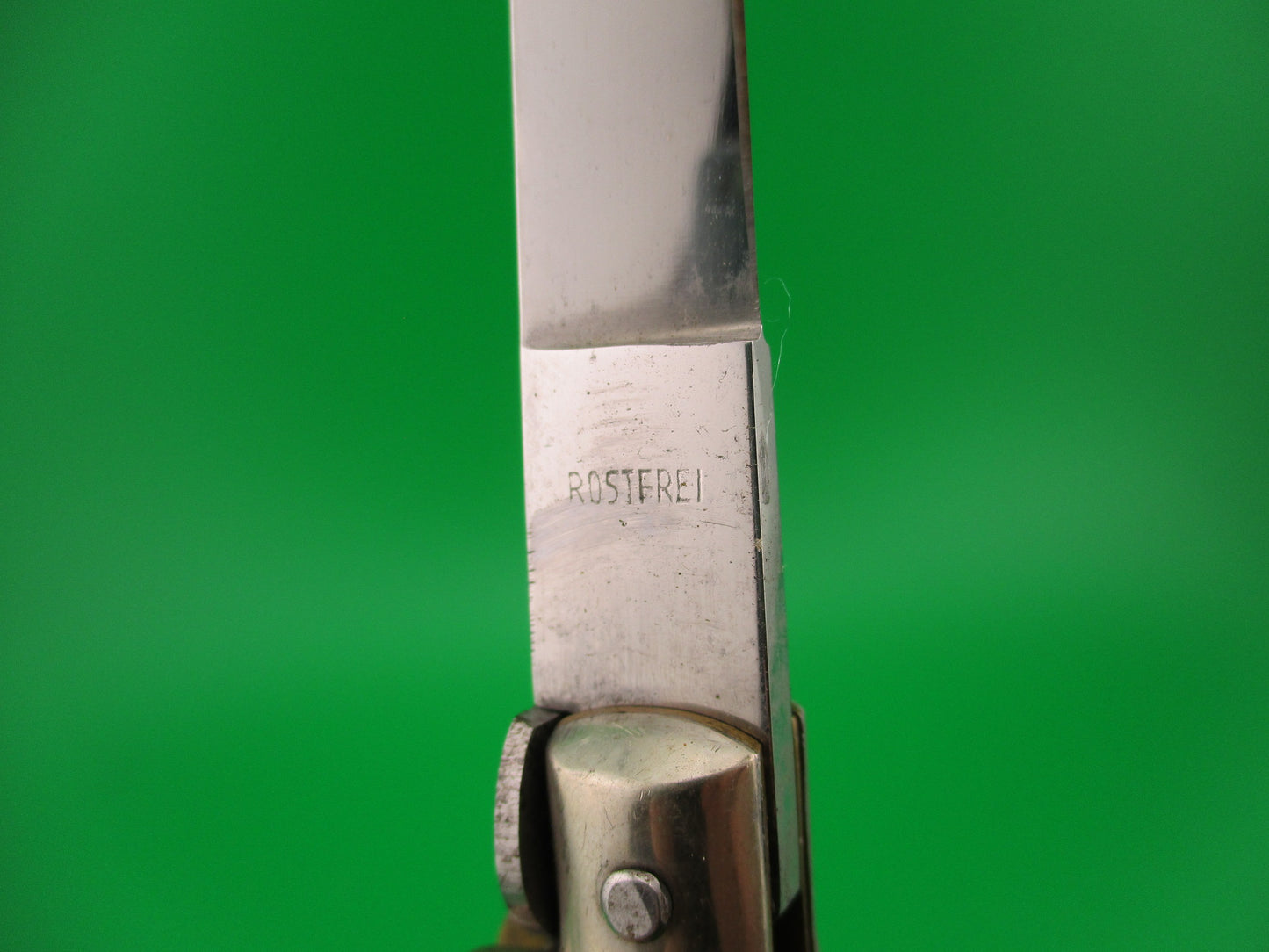 C JUL HERBERTZ IMPORT 21cm Italian NOS Stag Transitional Swivel bolster switchblade