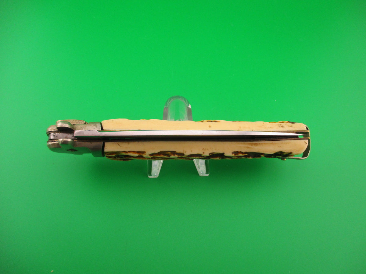 MAKINOX 24cm French Derby Lever Imitation Stag vintage automatic knife