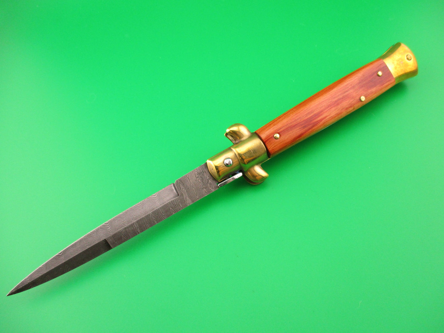 AB ITALY 23cm Italian Damascus Dagger Stiletto switchblade knife