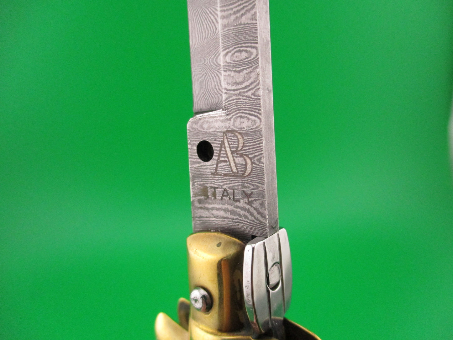 AB ITALY 23cm Italian Damascus Dagger Stiletto switchblade knife