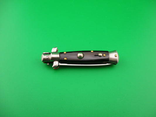 ROSTFREI 14cm Italian NOS stiletto Oreste Dibon vintage swivel bolster automatic knife